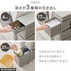 ラタン調すき間ランドリー収納 (幅20cm ダークブラウン) 3枚目画像