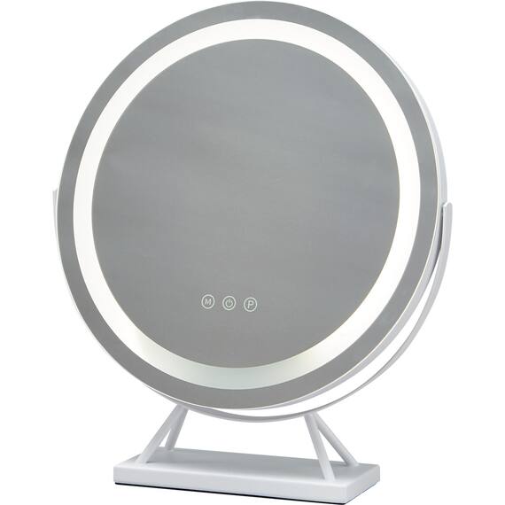 LED搭載置き型ミラー(OD001 WH) 4枚目画像