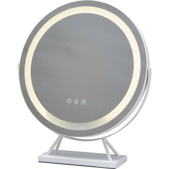 LED搭載置き型ミラー(OD001 WH) 5枚目画像