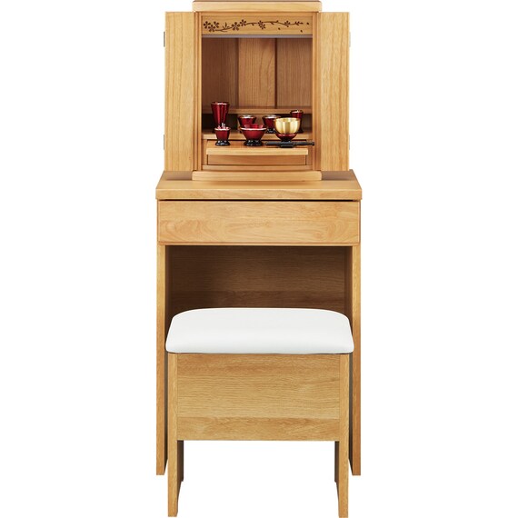 仏壇キャビネット(BD008 5070 LBR 椅子付き) 7枚目画像