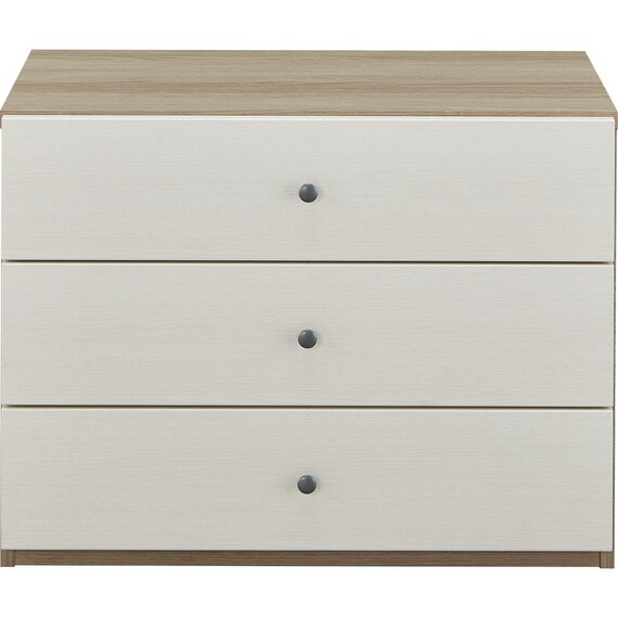 ローチェスト 3段タイプ(リセナ3 6080H WW/GY) 2枚目画像