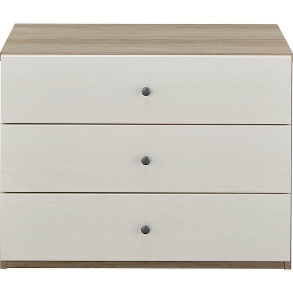 ローチェスト 3段タイプ(リセナ3 6080H WW/GY) 2枚目画像