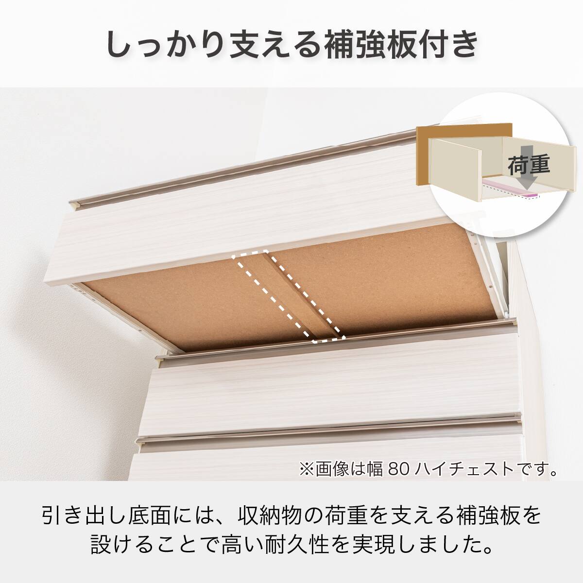 ハイチェスト(SMケース3 60HC WH)【島忠ホームズ商品】 | ニトリネット