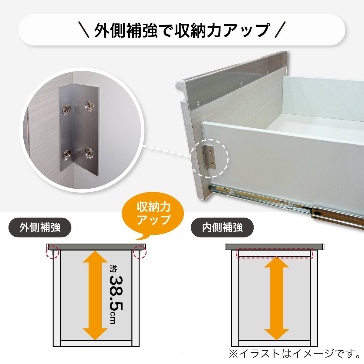 ハイチェスト(SMケース3 80HC WH)【島忠ホームズ商品】 | ニトリネット