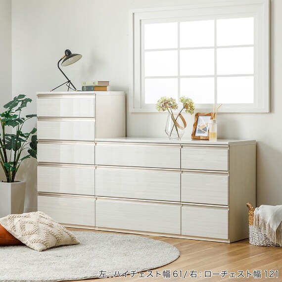 ローチェスト(SMケース3 80LC WH)【島忠ホームズ商品】 2枚目画像