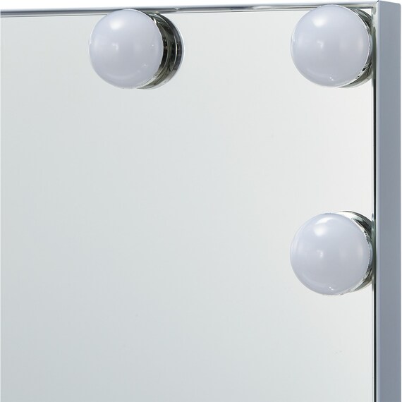 LED付き置き型ミラー(OD002 WH) 5枚目画像