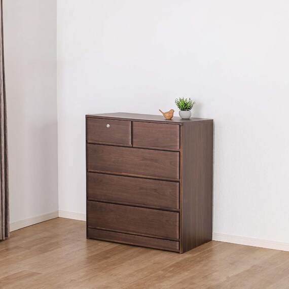 ローチェスト(BT-02 幅80cm 4段 WN)【島忠ホームズ商品】 1枚目画像