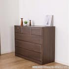 ローチェスト(BT-02 幅120cm 4段 WN)【島忠ホームズ商品】 3枚目画像