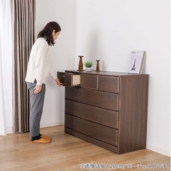 ローチェスト(BT-02 幅120cm 4段 WN)【島忠ホームズ商品】 4枚目画像