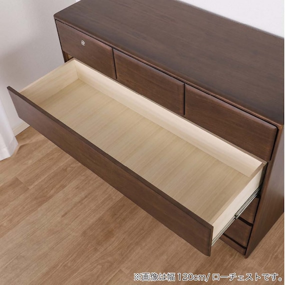 ローチェスト(BT-02 幅120cm 4段 WN)【島忠ホームズ商品】 9枚目画像