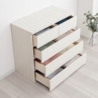 日本製 組立不要 完成品 チェスト (幅80cm 4段 ホワイト) 5枚目画像