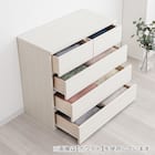 日本製 組立不要 完成品 チェスト (幅80cm 4段 ナチュラル) 5枚目画像