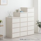 日本製 組立不要 完成品 チェスト (幅40cm 4段 ホワイト) 2枚目画像