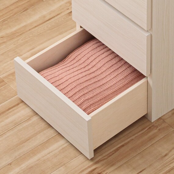 日本製 組立不要 完成品 チェスト (幅40cm 5段 ホワイト) | ニトリ 
