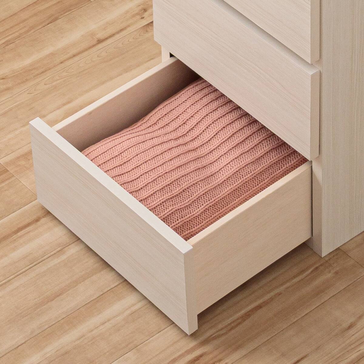日本製 組立不要 完成品 チェスト (幅40cm 6段 ホワイト) | ニトリ