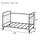 キャスター付き布団収納ラック(LF01 1段 BK) 8枚目画像