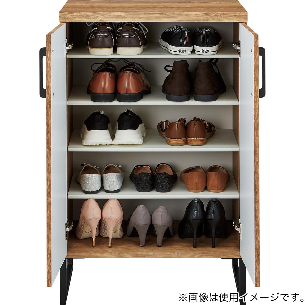シューズボックス ロータイプ(M01 60L LBR) | ニトリネット【公式