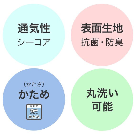 通気性の良い高反発セミダブルマットレストッパー(Nスリープ プラスエア NF001) 2枚目画像