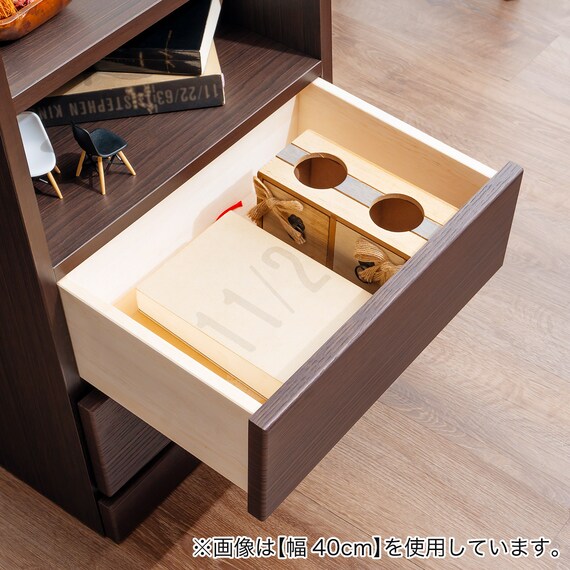 多サイズサイドテーブル(幅25cm DBR) 5枚目画像