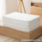 セミダブル 二段ベッド対応薄型3つ折りポケットコイルマットレス 4枚目画像