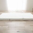 セミダブル 二段ベッド対応薄型3つ折りポケットコイルマットレス 5枚目画像