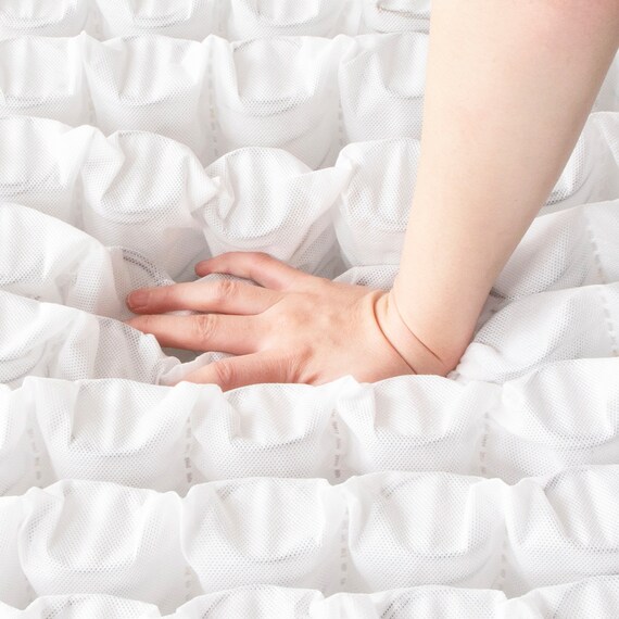 セミダブル 二段ベッド対応薄型3つ折りポケットコイルマットレス 9枚目画像