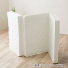 セミダブル 二段ベッド対応薄型3つ折りポケットコイルマットレス 11枚目画像