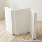 セミダブル 二段ベッド対応薄型3つ折りポケットコイルマットレス 11枚目画像