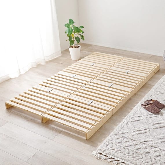 天然木パレットベッド (セミダブル 8枚セット) 1枚目画像