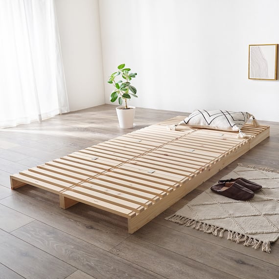 国産ひのき材パレットベッド (シングル 8枚セット) 1枚目画像