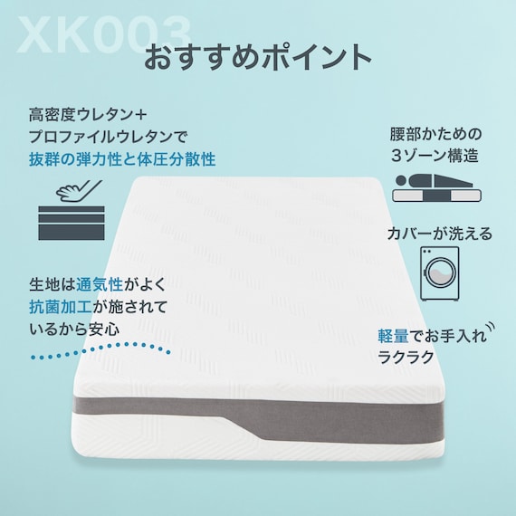 シングル ウレタンマットレス(XK003) 3枚目画像