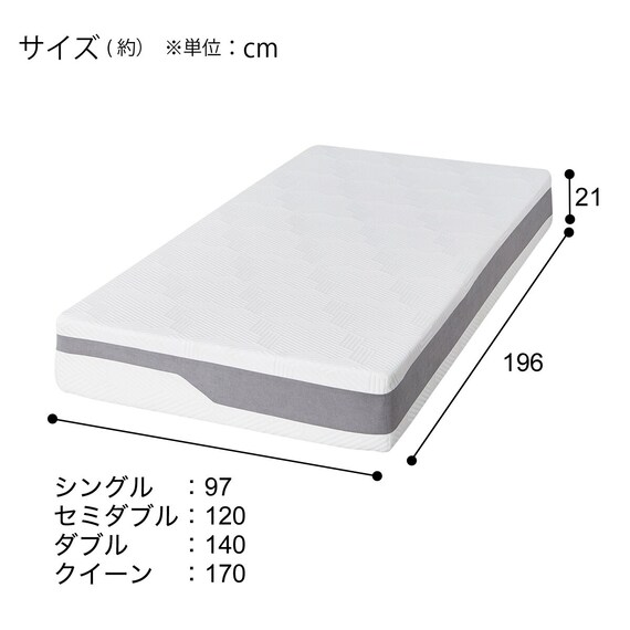 セミダブル ウレタンマットレス(XK003) 14枚目画像