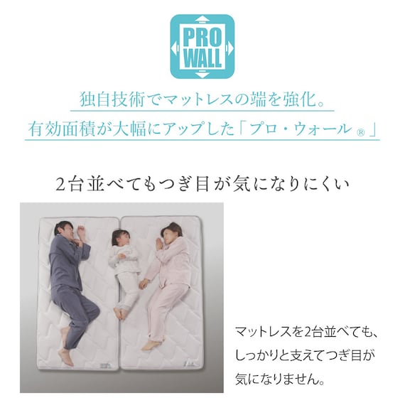 フランスベッド シングル マットレス ハイジェニック(ハード S) 13枚目画像