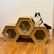 爪とぎ付 キャットハウス(3個セット)