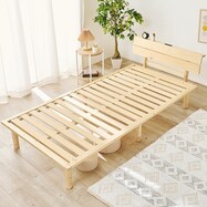 棚付き 頑丈ロングすのこベッド