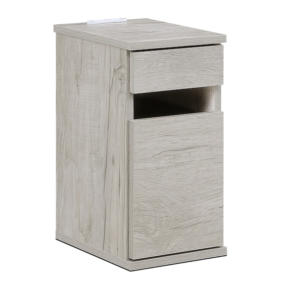 ゴミ箱付きサイドテーブル (LGY) 2枚目画像