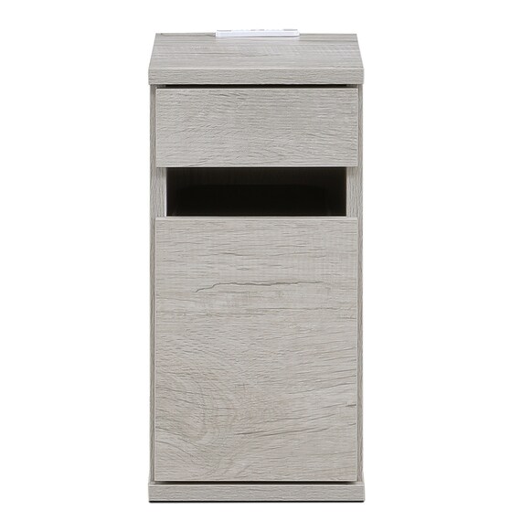 ゴミ箱付きサイドテーブル (LGY) 3枚目画像