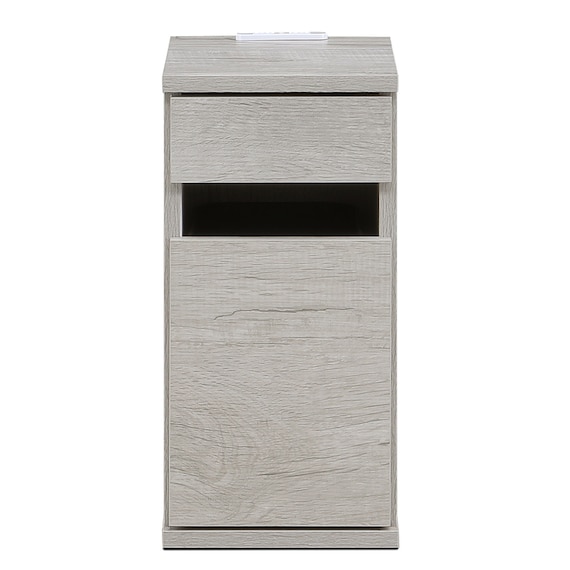 ゴミ箱付きサイドテーブル (LGY) 3枚目画像