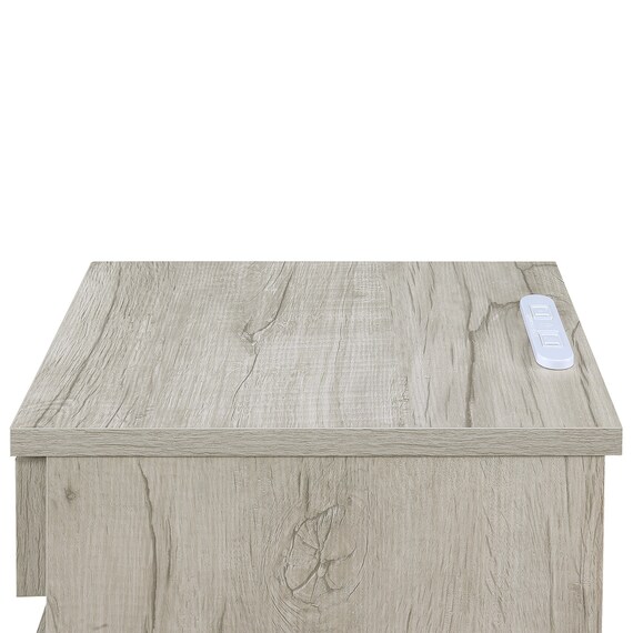 ゴミ箱付きサイドテーブル (LGY) 6枚目画像