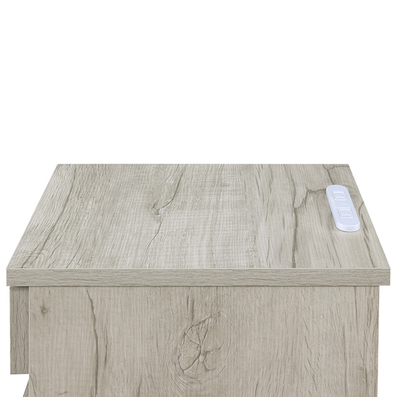 ゴミ箱付きサイドテーブル (LGY) 6枚目画像