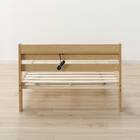 シングルベッドフレーム(WD101 SL 棚・コンセント付き LBR) 6枚目画像