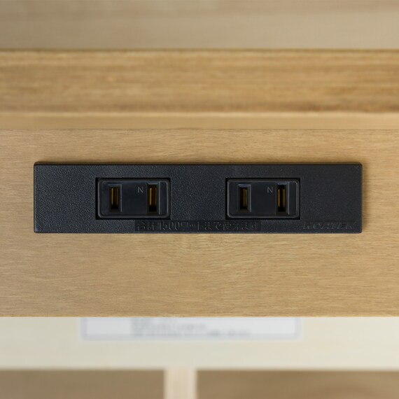 シングルベッドフレーム(WD101 SL 棚・コンセント付き LBR) 9枚目画像