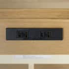 シングルベッドフレーム(WD101 SL 棚・コンセント付き LBR) 9枚目画像