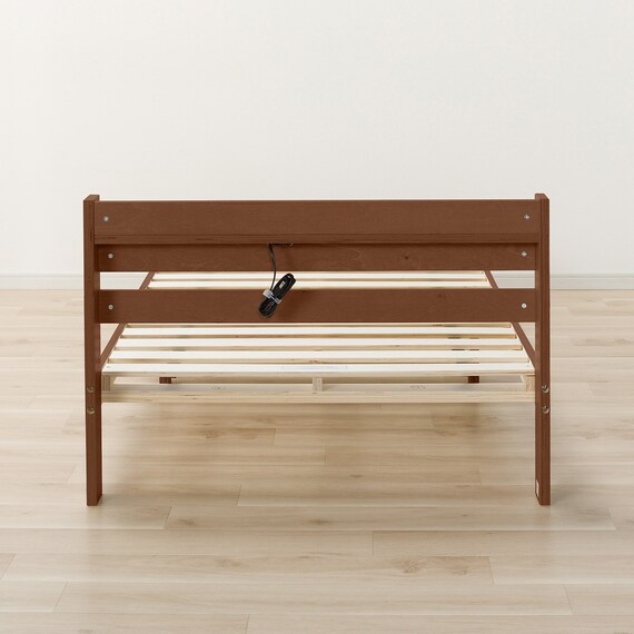 シングルベッドフレーム(WD101 SL 棚・コンセント付き MBR) 6枚目画像