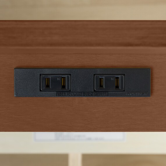 シングルベッドフレーム(WD101 SL 棚・コンセント付き MBR) 9枚目画像