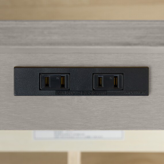 セミダブルベッドフレーム(WD101 SL 棚・コンセント付き GW) 9枚目画像