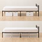 シングルパイプベッド (バジーナF BK) 8枚目画像