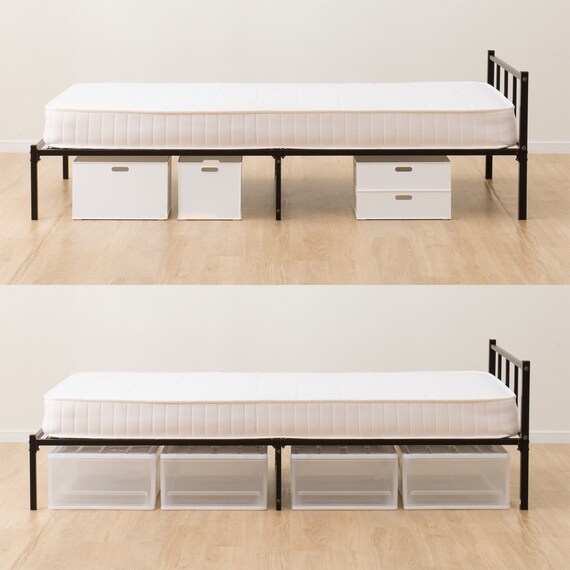 シングルパイプベッド (バジーナF BK) 8枚目画像