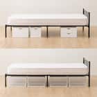 シングルパイプベッド (バジーナF BK) 8枚目画像