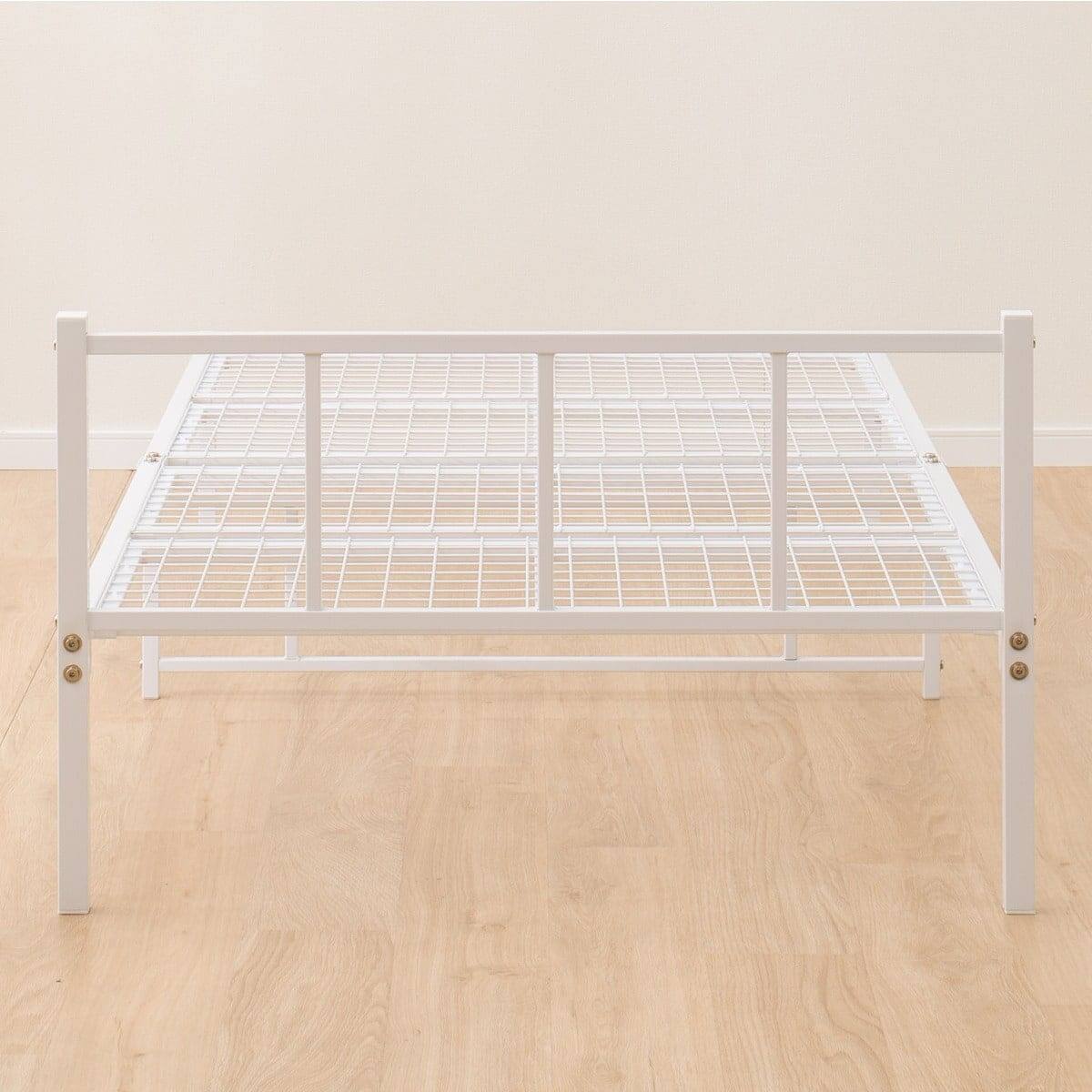 【未使用品★ニトリ】シングルベッド マットレス付き パイプベッド シングルパイプベッドとマットレスセット(バジーナF WH/ZC001 EM